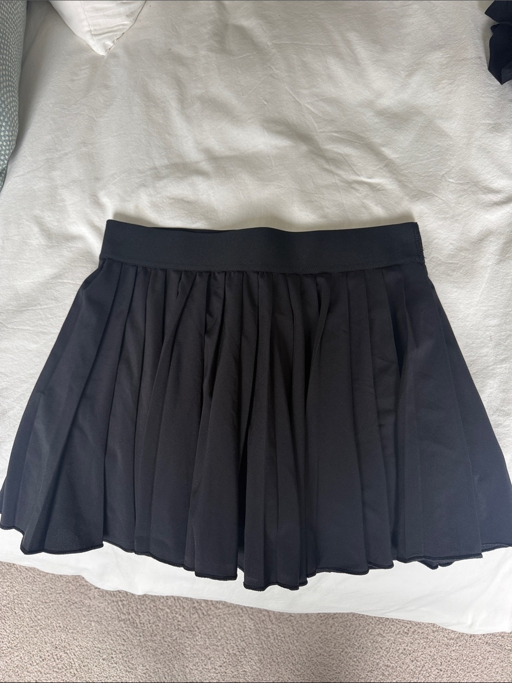 TNA Black Pleated Circle Skirt